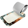 thumbnail image 2 of Square 2Pack PU Leather Squirrel Cruise Luggage Tag with Privacy Cover and Name ID Tag for Travel Handbags Backpacks Luggage Tags, 2 of 6