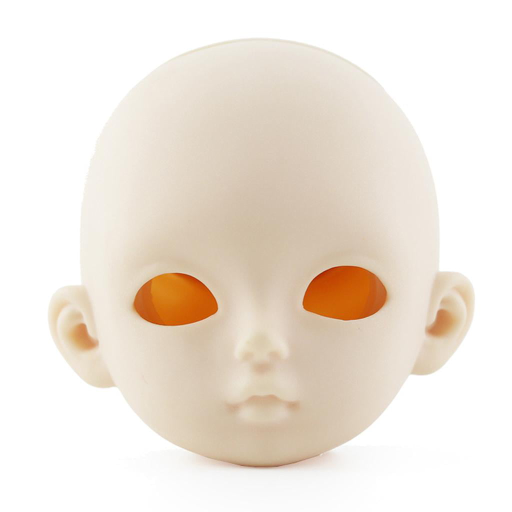 1/3 Doll Faceplate Backplate Head Eyes DIY Custom for 60cm Doll Normal Skin 