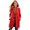 10# Red, variant on Girls Trench Coat Single Breasted Long Dress Coat Winter Windbreaker With Side Pockets