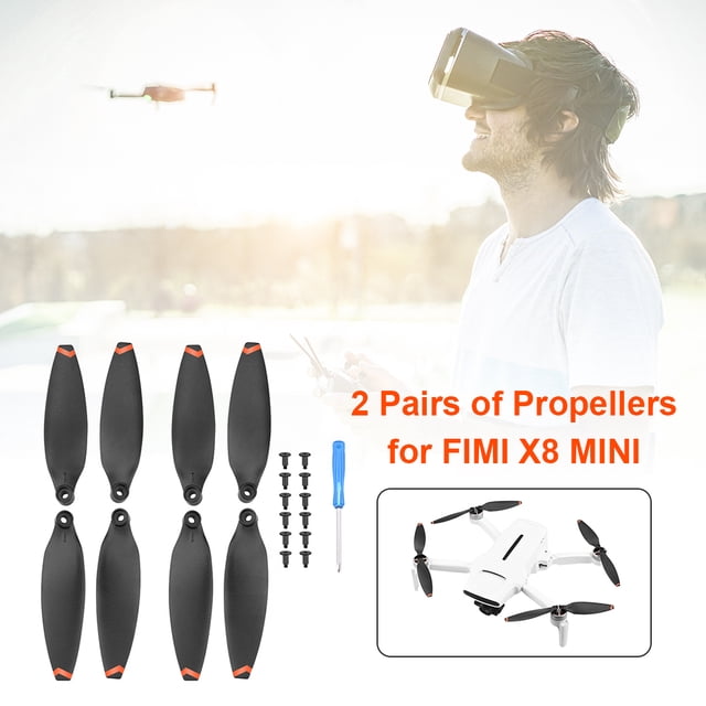 8 piezas para FIMI X8 Mini Blade de liberación rápida CW/CCW Kit de accesorios de repuesto de hélice Universal Accesorios Electrónicos