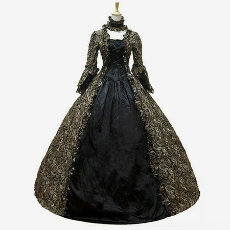 UPPADA Plus Size Victorian Dress for Women Lace Up Flare Sleeve Ball Gown with Corset Evening Party Maxi Gowns Vintage Cocktail Dress Wedding Dresses of The Day Lightning Deals