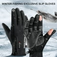 thumbnail image 6 of Miogawg Winter Fingerless Gloves, Warm Windproof Work Gloves, Cold Weather Touchscreen Warm Cycling Gloves For Ski Motorcycle Driving Riding Fishing, 6 of 7