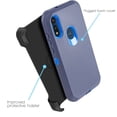 thumbnail image 3 of for Motorola Moto E (2020) Moto E7 Phone Case Dual Layer Full-Body Rugged Clear Back Case Drop Resistant Shockproof Case with Built In Screen Protector (Blue), 3 of 4