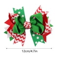 thumbnail image 2 of Christmas Bow Hairpin Festive Snowflake Tree Design Holiday Hair Accessories for Girls and Women, 2 of 3