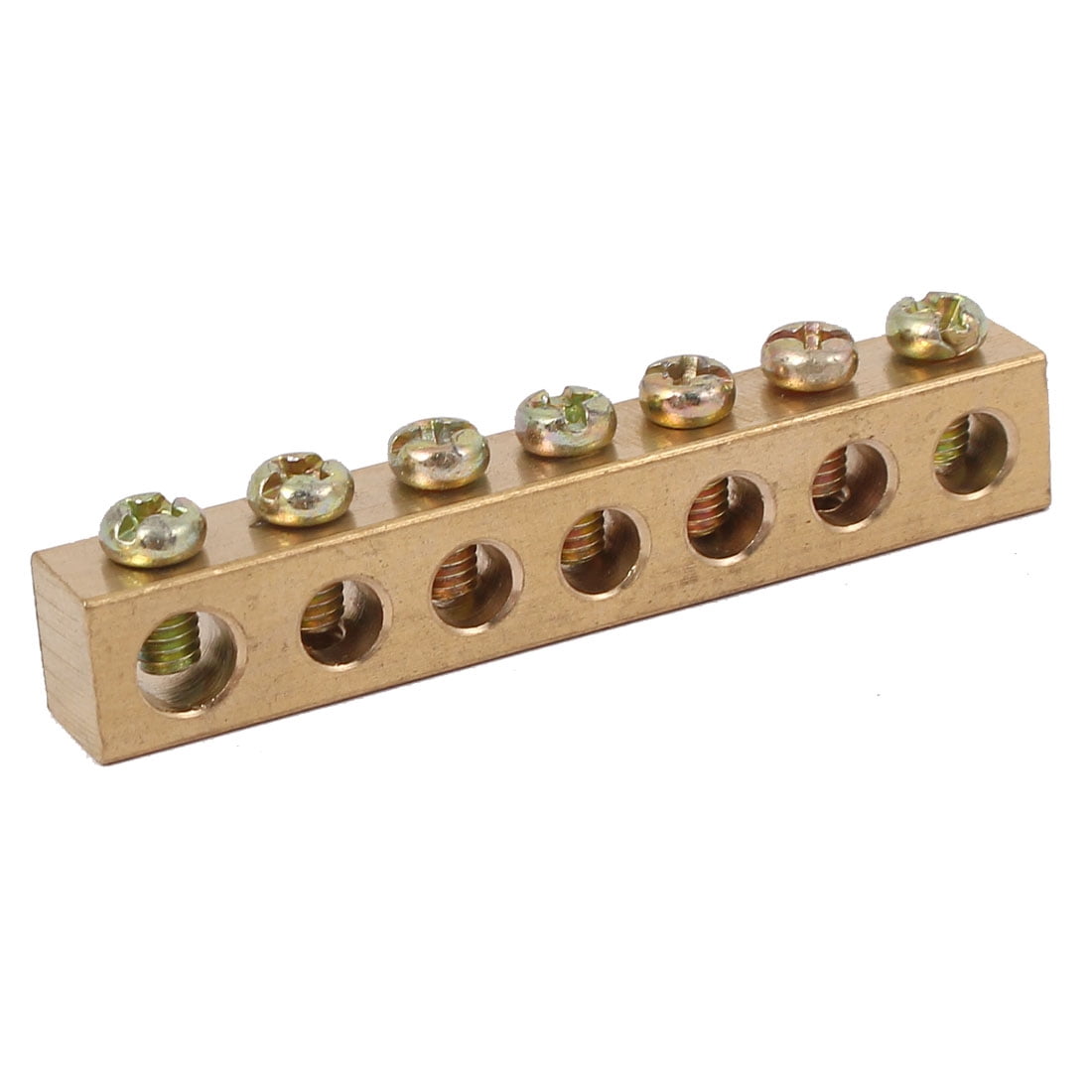 Barre De Bornes En Cuivre 100A - Double Rangée - 5 Positions - Lot De 4 - Uxcell