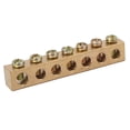 thumbnail image 1 of Barra de neutro de cobre con terminal de tornillo para distribución eléctrica de 7 orificios, 1 of 4