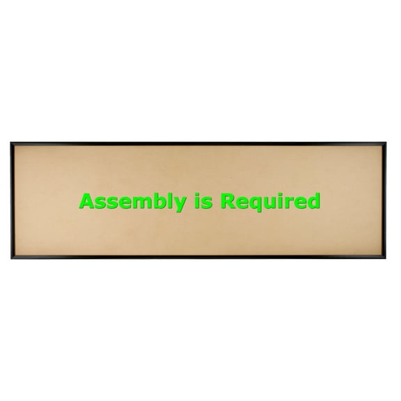 Quadro Frames 10x34 inch Picture Frame, Black, Style P375-3/8 inch Wide Molding