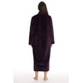 thumbnail image 3 of Just Love Plush Zipper Long Robe 6792-BLK-S (Wine, 2X), 3 of 3