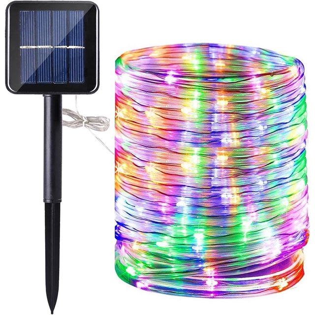 Solar Rope Lights,200 LEDs 72ft/22M Waterproof Copper Wire Lights Tube Fairy Lights Decorative Lighting for Indoor/Outdoor