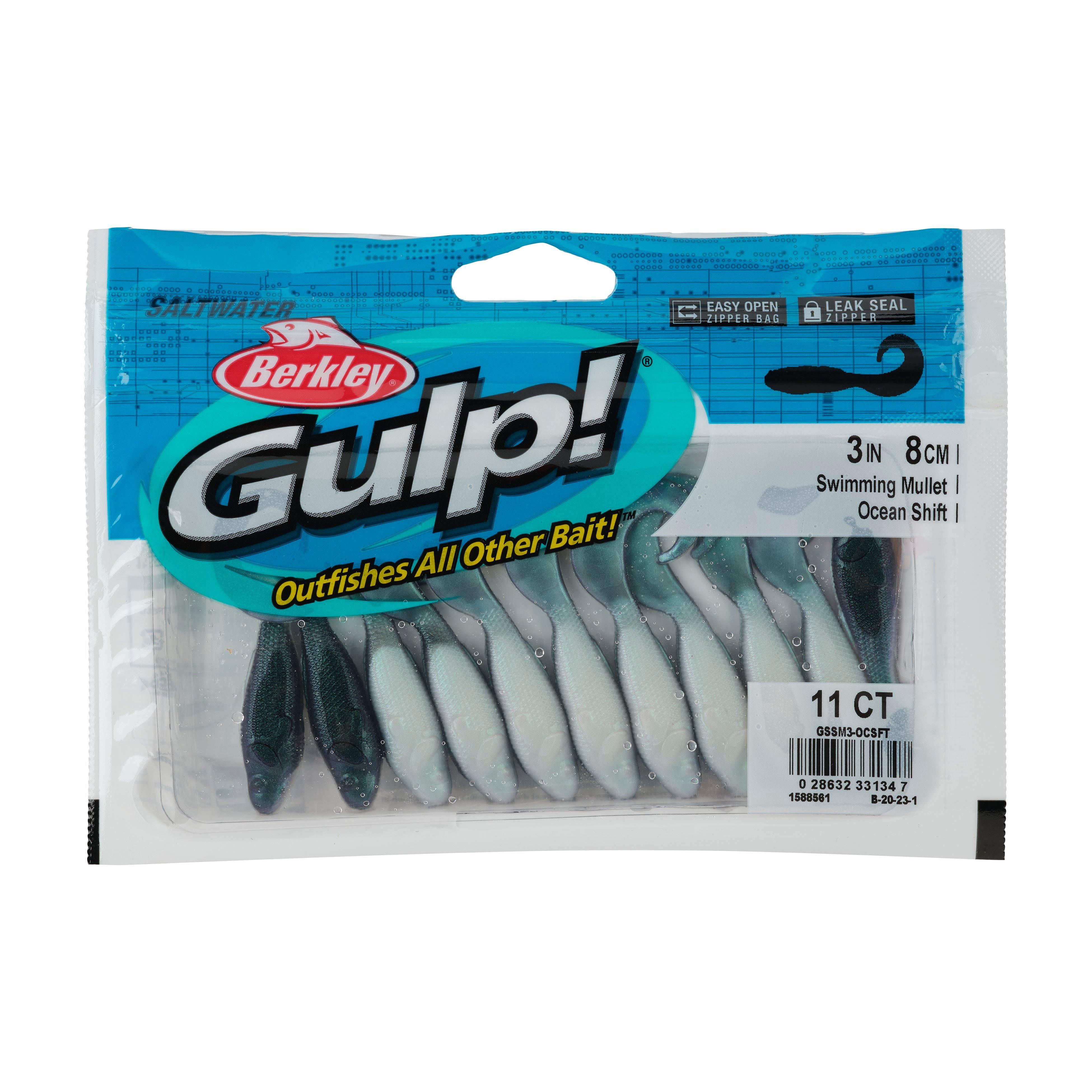 Berkley Gulp!® Saltwater Swimming Mullet, 3 in, Ocean Shift