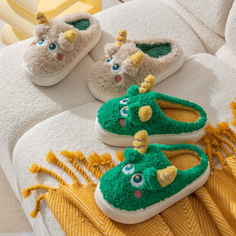 OoohGeez Kids Fluffy Otter Animal Slippers, Cute Funny Cozy Non-Slip House  Slippers for Boys & Girls, Otter One 