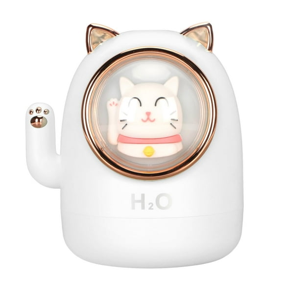 DAUZ Difusor Amplio de Poco Ruido del Aroma del Gato del Uso del ABS del Humectador 5V 2.5W (Blanco Marfil)
