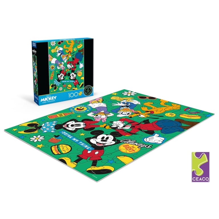 Ceaco Kids Entertainment Deluxe Mickey Party of Six Glow 100-Piece