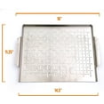 Yukon Glory Grill Topper Tray Stainless Steel Grilling Pan with for BBQ