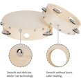 thumbnail image 2 of Tambourin à Main Métal S Percussion 2 Pcs 6 Pouces et 8 Pouces, 2 of 4