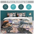 thumbnail image 5 of Black Clover Anime Home Bed 3-piece Set, Classic Japanese Anime Polyester Wash Student Dormitory Set, 5 of 5