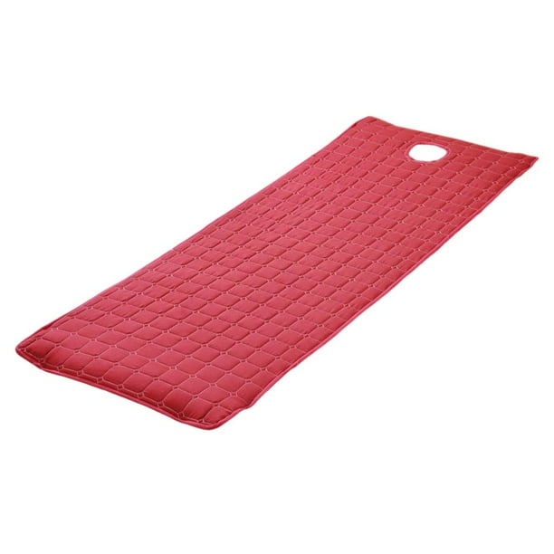 Spa Masaje Colchón Confort Belleza Facial Cubierta de la sábana 190x70cm Vino rojo