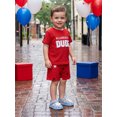 thumbnail image 6 of BemeyourBBs Toddler Baby Boys 4th of July Outfit Patriot Independent Day Summer Clothes All American Dude Letter Embroidery Short Sleeve T Shirt and Star Shorts Set Toddler Baby Boy Summer Outfit, 6 of 9