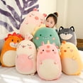 thumbnail image 5 of Squishmallow Almohada Muñeca Kawaii Animal Gordo Dinosaurio Almohada Felpa-Unicornio-80cm oso de fresa Electrónica, 5 of 5
