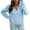Light Blue, variant on Womens Fall Fashion 2022! QLEICOM Sweaters for Women, Women's Design Button Sweater Women's Loose Autumn And Winter Long Sleeve Knit Sweater On Clearance