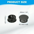 thumbnail image 2 of Uxcell Plastic Screws Hole Plugs, 99 Pcs 4/5"(22mm) Round Plastic Hole Caps Snap Desk Grommet Buckle Knockout Locking Covers Furniture Insert End Cap for Kitchen Cabinet, Black, 2 of 6