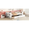 thumbnail image 4 of MAYEERTY Twin Size Daybed with Shelves and Drawers, White, 4 of 22