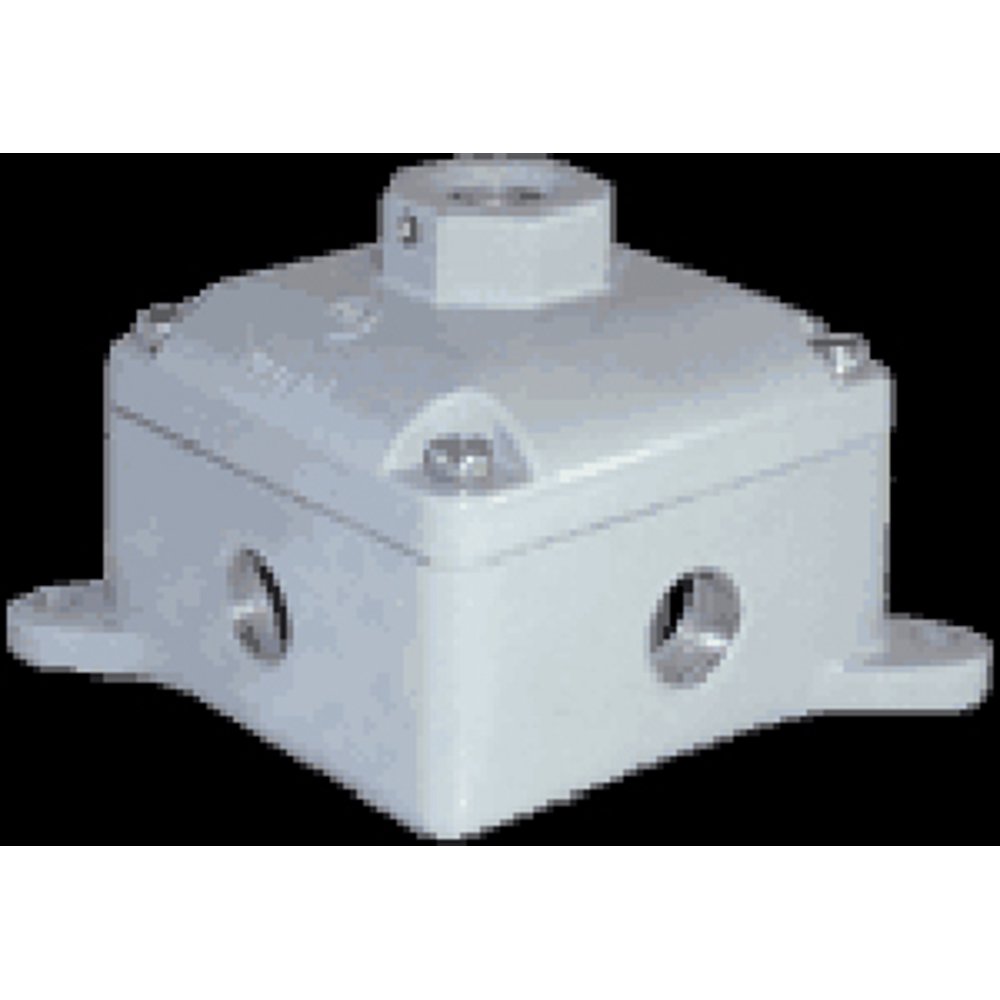 RAB Lighting EXPLOSIONPROOF JUNCTION BOX 4 HUBS 3/4in COVER 1/2in HUB