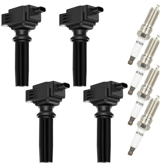 cciyu 4 ignition coils with 4 iridium Spark Plugs for ford for Lincoln 2013-2019 Escape 2015-2018 Focus 2013-2020 Fusion 2012-2019 Explorer Edge Taurus MKT MKC 2.0 2.3 L4 UF670 DG546 5C1873