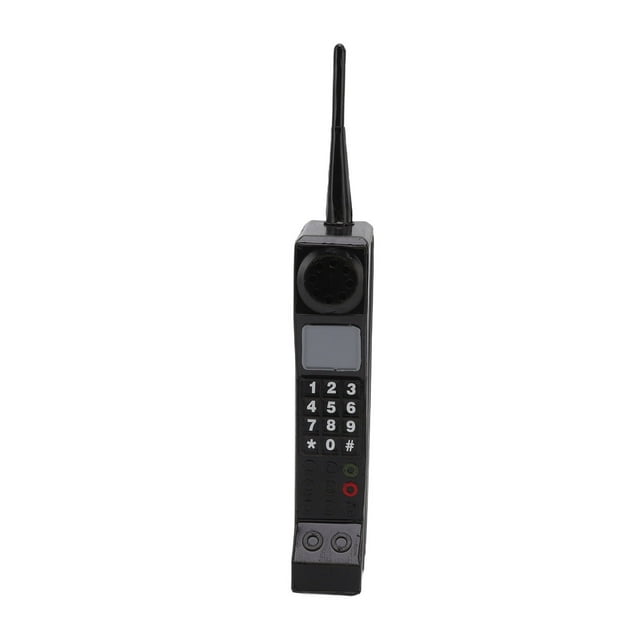 Old Fashioned Cellphone Model, Lightweight Retro Brick Cell Phone Ornaments Exquisite Appearance Vivid Retro Fall Proof For Photographic Prop Black