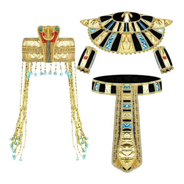 5 Piezas De Accesorios Para Disfraces Egipcios De Mujer, Tocado De Reina De Egipto, Trajes De Fiesta