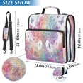 thumbnail image 3 of YAZAOO Zipper Binder trapper keeper Documents Organized Design Colorful Tree and Butterflies Printed, 3 of 8