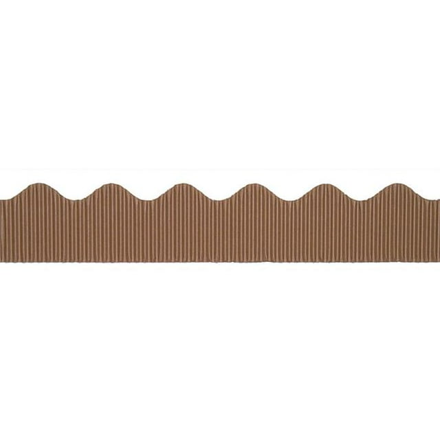 Bordure Décorative Bordeaux 2.25 Po x 50 Pi, Marron - 6 Rouleaux