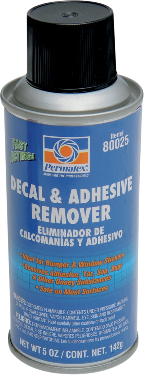  Permatex 80025 Decal and Adhesive Remover, 5 oz. , Blue :  Automotive