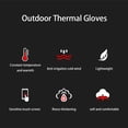 thumbnail image 4 of Guantes de piel de oveja de invierno para hombre, guantes cálidos para mensajería con pantalla táctil y forro de cachemira, 4 of 5