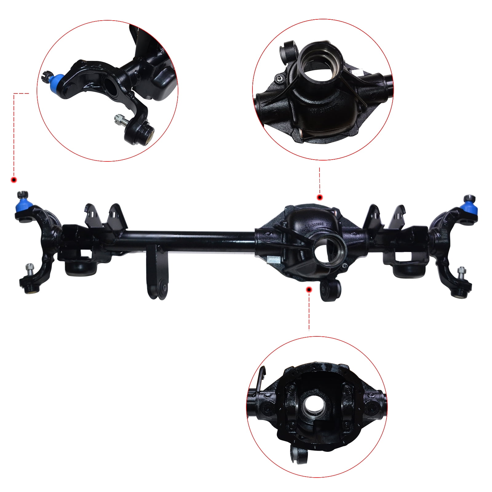 Koomaha Front Axle Housing for Jeep Wrangler 2007-2017 JK 2018 Dana 30 3.21 Axle Ratio