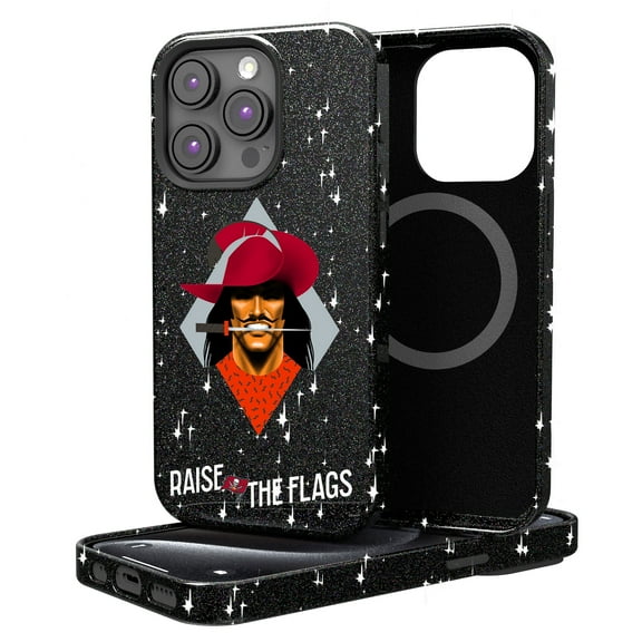 Keyscaper Black Tampa Bay Buccaneers 2024 Illustrated Limited Edition Bling iPhone Case