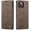 Coffee, variant on QLTYPRI Case for iPhone 14, Vintage PU Leather Wallet Case Card Slot Kickstand Magnetic Closure Shockproof Flip Folio Book Case Cover for iPhone 14(6.1 inch) - Retro Wine Red