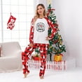 thumbnail image 2 of Red Plaid Rudolph-Themed Family Christmas Pajamas, Matching Set for Families and Pets, Cotton Blend, 2 of 7