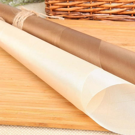 

bangyoudaoo Non-stick Baking Pan Transfer Sheet Hot Stamping Fabric Transfer Lining High Temperature Oven Baking Cloth for Kitchen Cooking BBQ 10 Pcs 40x60cm coffee