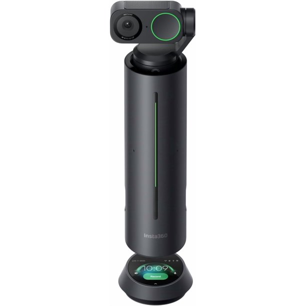 Cámara web PTZ 4K para PC/, sensor de 1/2 pulgada, seguimiento AI, HDR, micrófono con cancelación de ruido AI, de gestos para transmisión, videollamadas, juegos, funciona