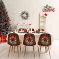 thumbnail image 5 of 4 PCS Mini Christmas Wreaths for Kitchen Cabinets, Frosted Cedar Christmas Candle Rings Wreath for Pillars Kitchen Cabinet Windows Centerpieces Table Decoration, 5 of 7