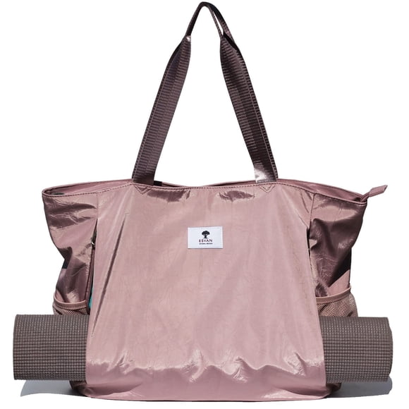 Bolsa ESVAN para yoga, 46 x 39 x 16 cm, rosa y morado