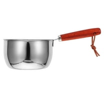 OULII Stainless Steel Mini Cooking Pot for Butter Melting and Sauces Compact Portable 2.5 Quart Silver