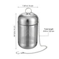 thumbnail image 2 of unbranded Bolsa Reutilizable Para Condimentos Y Té Con De Acero Inoxidable Plateada, 2 of 6