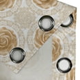 thumbnail image 5 of Ambesonne Floral Grommet Curtain, Rose Florets, 50" x 54", Sand Brown White, 5 of 6