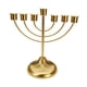 thumbnail image 2 of Candelero judío de mesa, decoración judía, centro de mesa, adornos, candelabro dorado, Menorá para escritorio de gabinete, 2 of 9