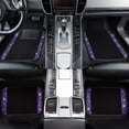 thumbnail image 5 of CAR GRAND Bling Rhinestones Diamond Car Floor Mat, Crystal Sparkly Shining Glitter Carpet, Waterproof Anti-Slip PVC Heel Pad Universal Fit Interior SUV,Sedan,Van,4pcs Girl Women Men (Violet Purple), 5 of 10