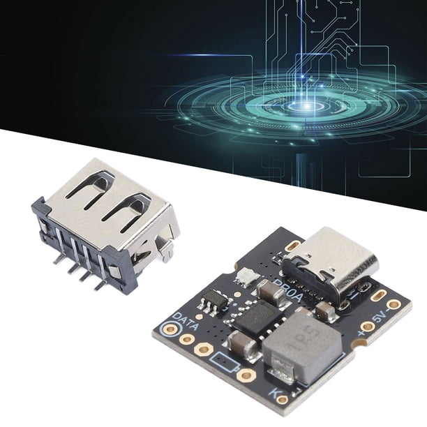 Módulo De Descarga Del Cargador De Batería, Instalación Simple USB A Conector Hembra Carga Descarga Módulo Integrado Limitación Automática De Corriente Para PB0A