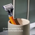thumbnail image 5 of Harry's Men's 5-Blade Shaving Razor with 5 Refill Cartridges, Ember Orange, 5 of 8