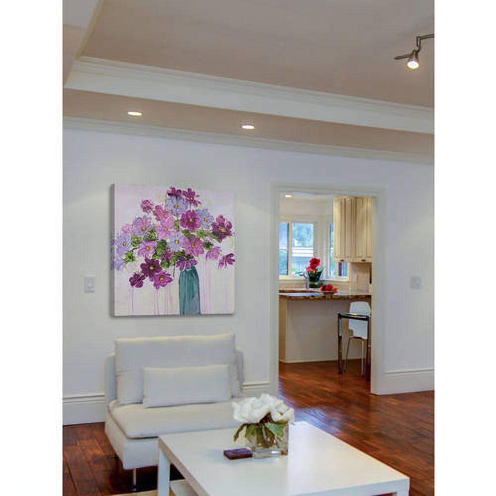 "Happy Blooms" Painting Print on Wrapped Canvas